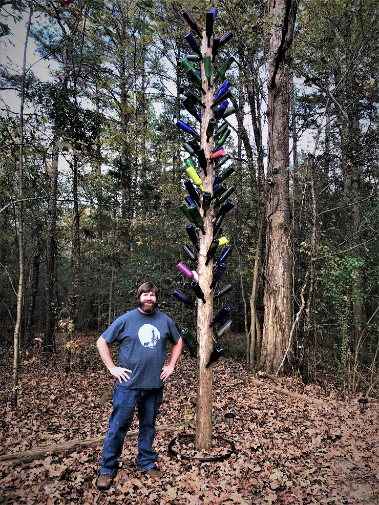 Runner-up Tony Loomis - 14-foot 7-inch bottle tree