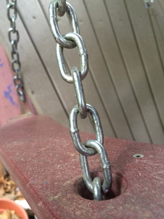 the longer the chain, the slower the swing