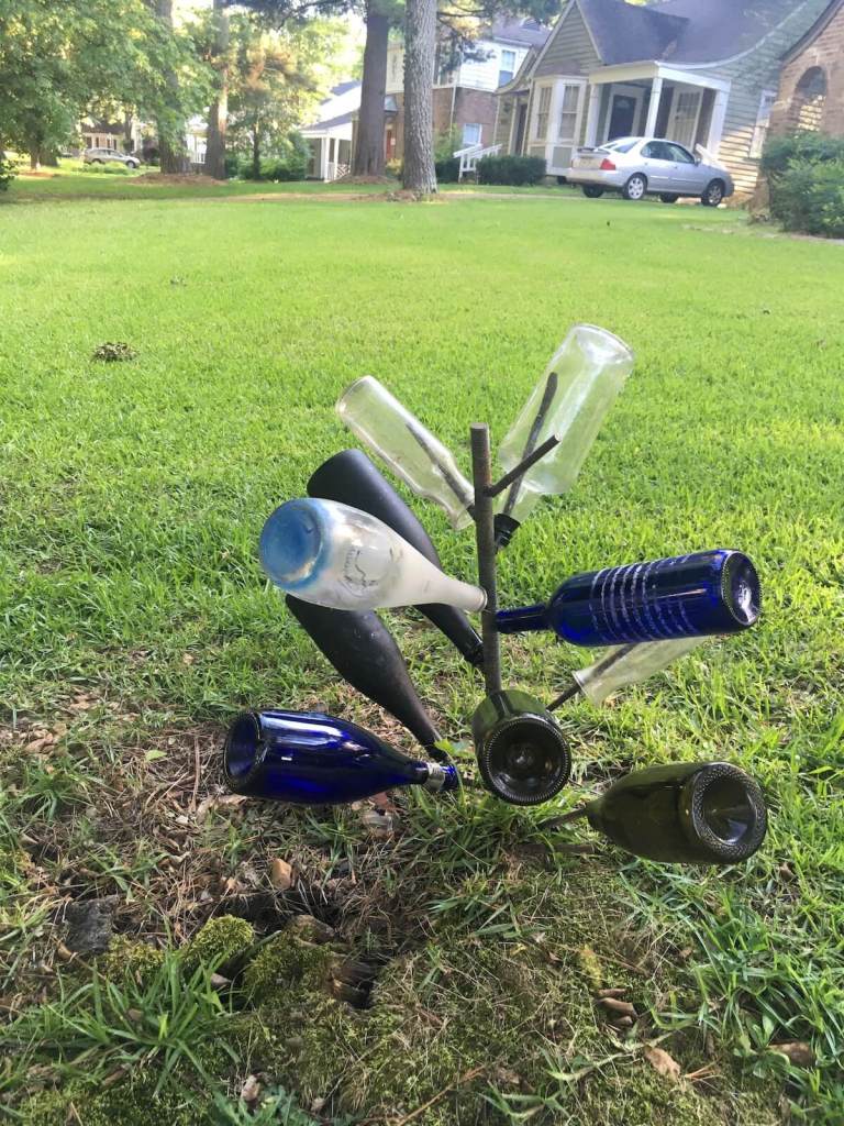 Fondren's smallest bottle tree
