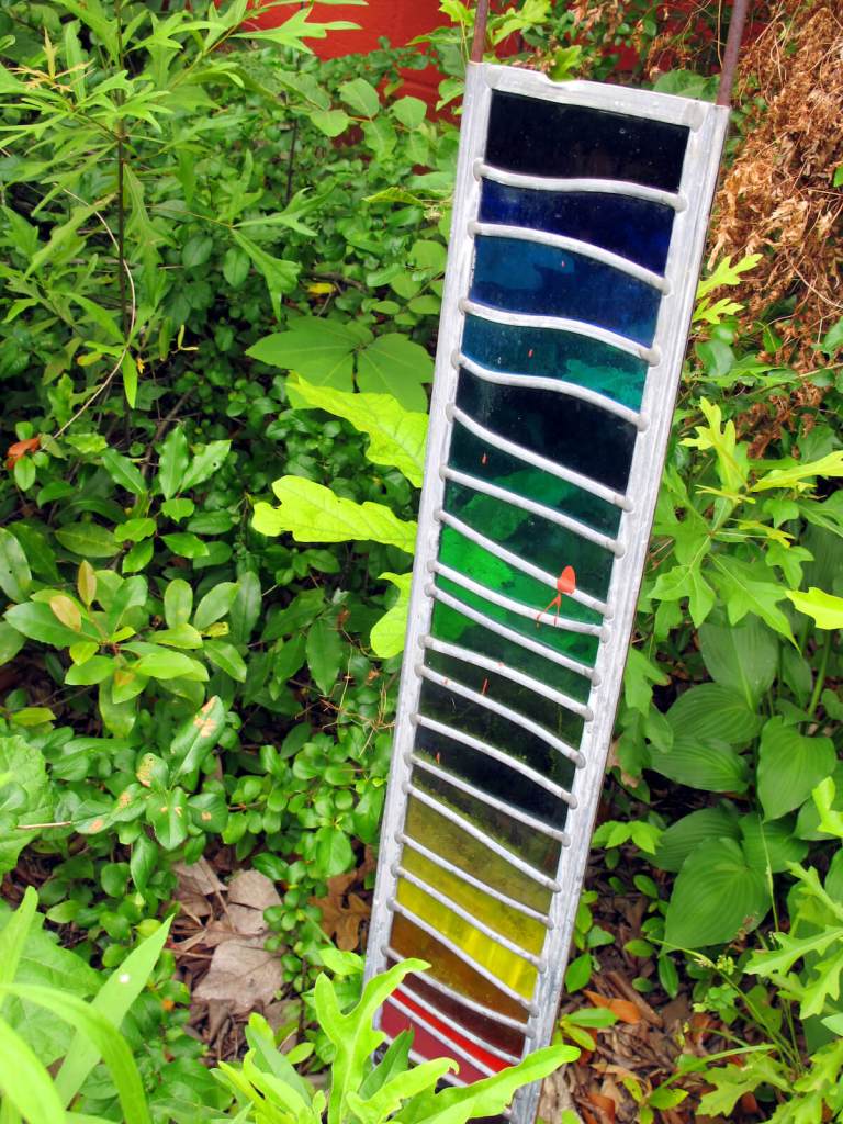 Rainbow garden glass, Lancashire, England