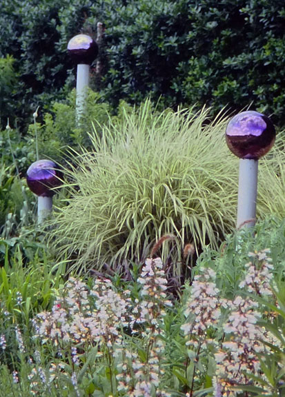 Gazing globe trio, J.C. Raulston Arboretum, NC