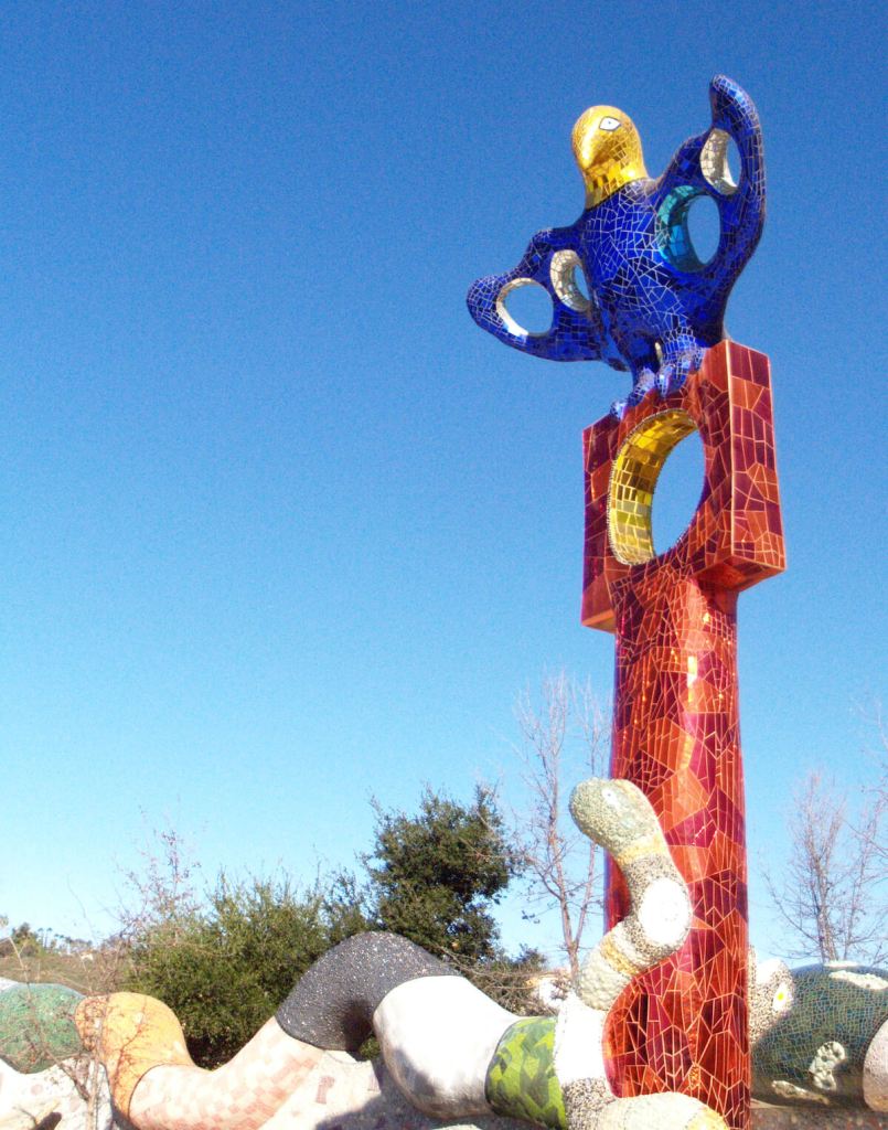 Glass and tile sculpture, San Diego CA