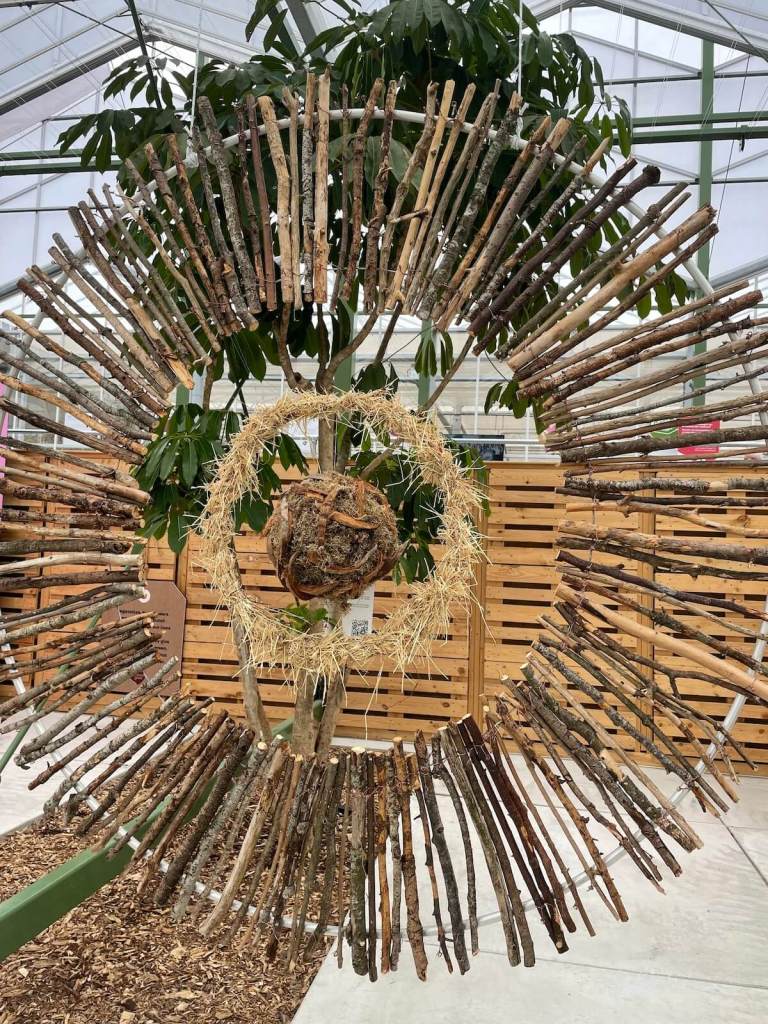 Woven wall or garden hanging