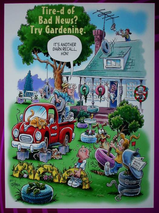 Felder's tire fetish featured on Plant Delights cover